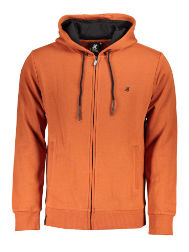 US GRAND POLO MEN'S BRONZE ZIP SWEATSHIRT