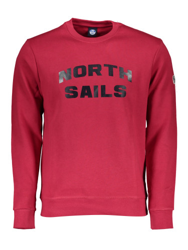 Червен мъжки суитшърт North Sails