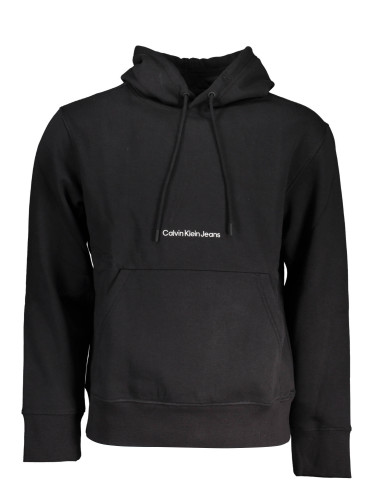 Черен суичър с качулка Calvin Klein