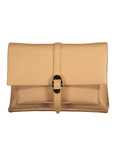 Дамска кафява чанта клъч COCCINELLE