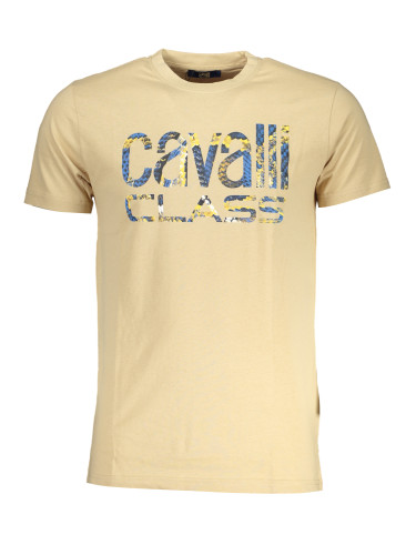 Мъжка тениска Cavalli Class бежова