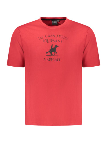 US GRAND POLO MEN'S SHORT SLEEVE T-SHIRT RED