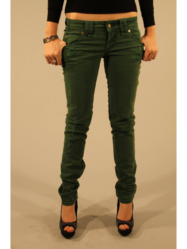 Дамски зелени дънки John Galliano
