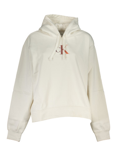Бял суитшърт Calvin Klein без цип