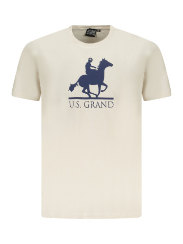 Бежова мъжка тениска US Grand Polo
