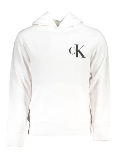 Бял суитшърт Calvin Klein без цип