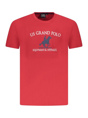 Мъжка тениска US Grand Polo, червена