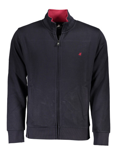 US GRAND POLO MEN'S BLUE ZIP SWEATSHIRT