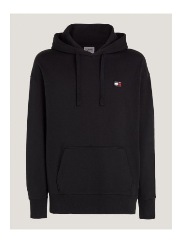 Черен суичър с качулка Tommy Hilfiger