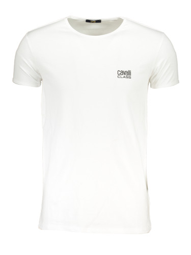 CAVALLI CLASS MEN'S SHORT SLEEVED T-SHIRT WHITE