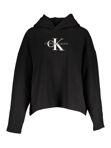 Черен суичър с качулка Calvin Klein