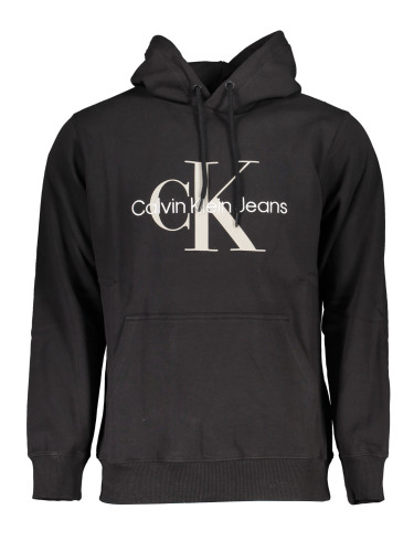 Черен суитшърт с цип Calvin Klein