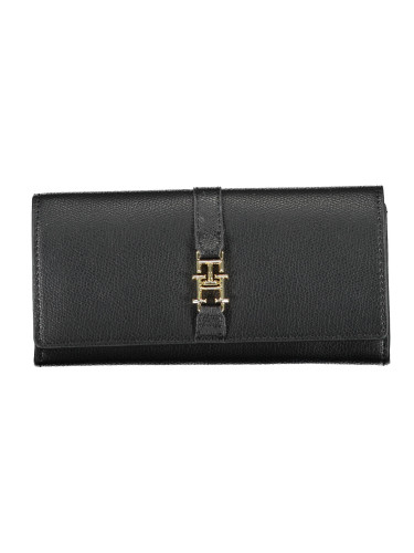 Дамски портфейл Tommy Hilfiger, черен