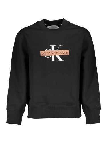 Черен суитшърт с цип Calvin Klein