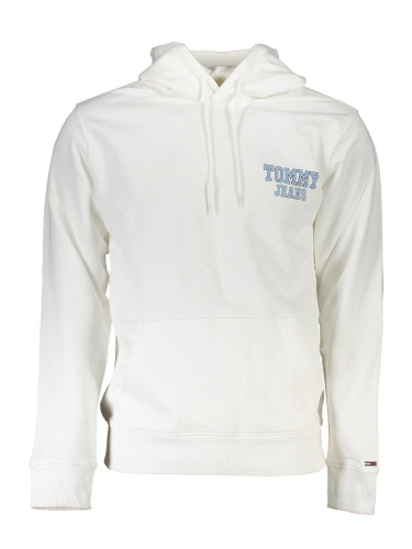 Бял суичър с качулка Tommy Hilfiger