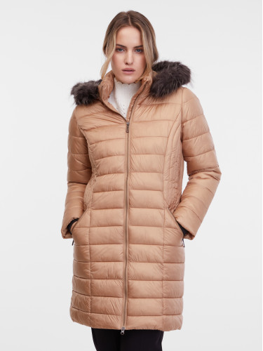 Light brown women's quilted coat ORSAY