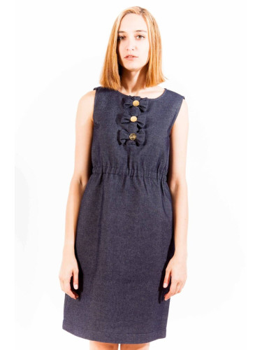 Синя къса рокля LOVE MOSCHINO