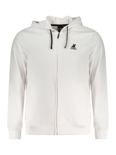 US GRAND POLO MEN'S ZIP-UP SWEATSHIRT WHITE