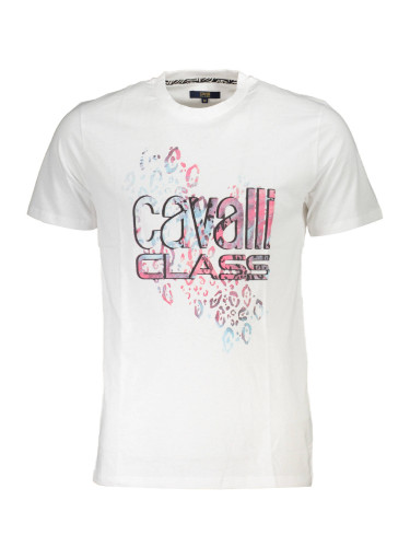 Мъжка бяла тениска Cavalli Class
