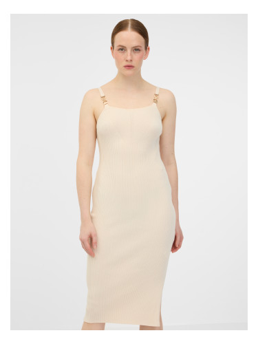 Beige women's midi dress ORSAY