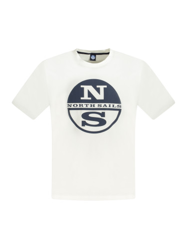 Бяла тениска с къс ръкав NORTH SAILS