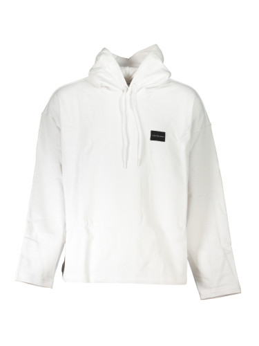 Бял суитшърт Calvin Klein без цип