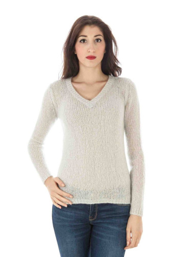 Дамски бял пуловер Fred Perry