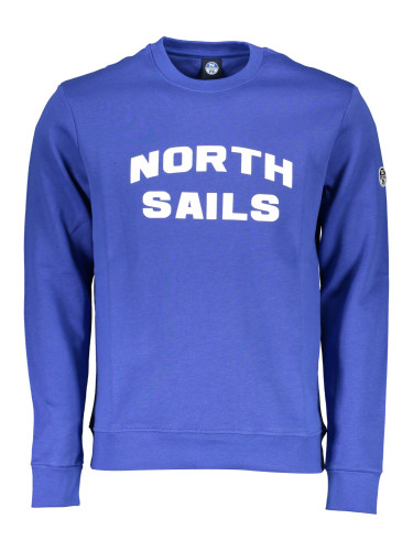 Син суичър с качулка NORTH SAILS без качулка