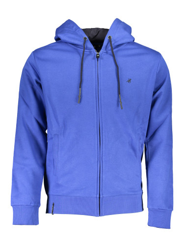 US GRAND POLO MEN'S BLUE ZIP SWEATSHIRT