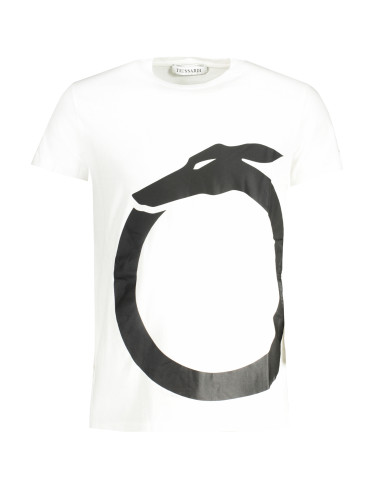 TRUSSARDI бяла тениска с къс ръкав