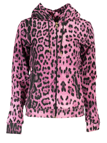 Дамски розов суитшърт с цип CAVALLI CLASS