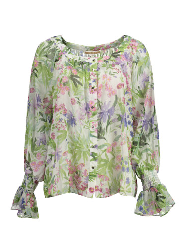 Флорална блуза с дълги ръкави