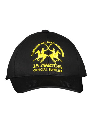 Черна шапка LA MARTINA