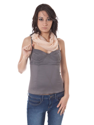 Дамски топ John Galliano сив