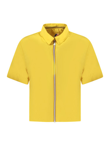 Жълта риза с къс ръкав