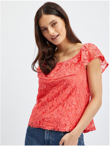 Orsay Pink Women's Lace Blouse - Women's