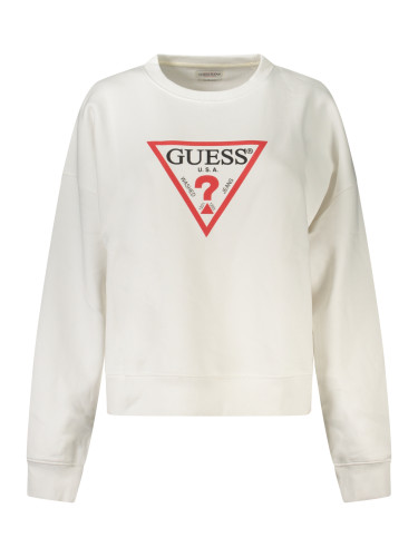 GUESS бял суитшърт без цип