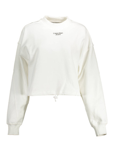 Бял суитшърт Calvin Klein без цип
