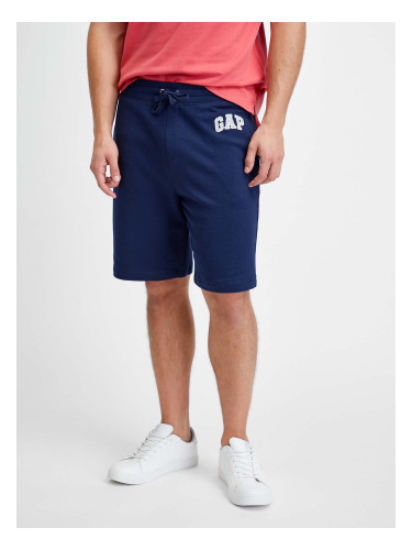 Blue Men's Shorts GAP Logo mini arch shorts