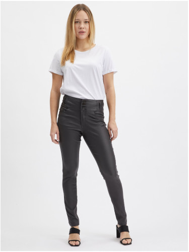 Orsay Dark Grey Women's Skinny Fit Pants - Women's