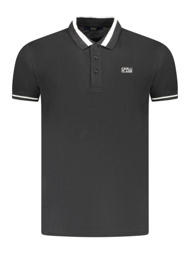 Мъжка черна поло риза Cavalli Class