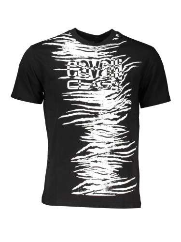 Черна тениска с къс ръкав Cavalli Class