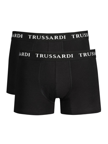 TRUSSARDI MEN'S BLACK BOXER
