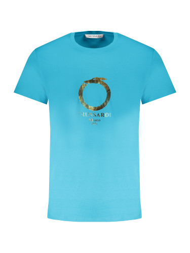 Мъжка тениска с къс ръкав TRUSSARDI в синьо