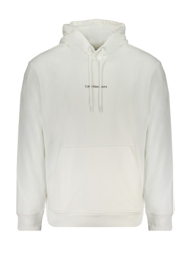 Бял суитшърт Calvin Klein без цип