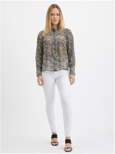 Orsay Black Women's Patterned Blouse - Women's