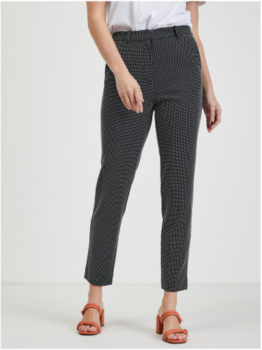 Orsay White-Black Women's Polka Dot Trousers - Women's