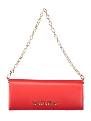 Червена чанта Valentino с верижка