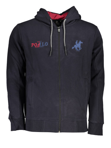 US GRAND POLO MEN'S BLUE ZIP SWEATSHIRT