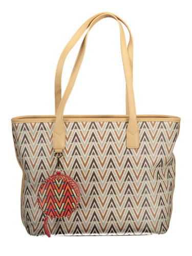 Голяма бежова чанта Valentino